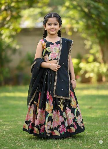 kids lehenga chinon Wholesale kids clothing Bangalore